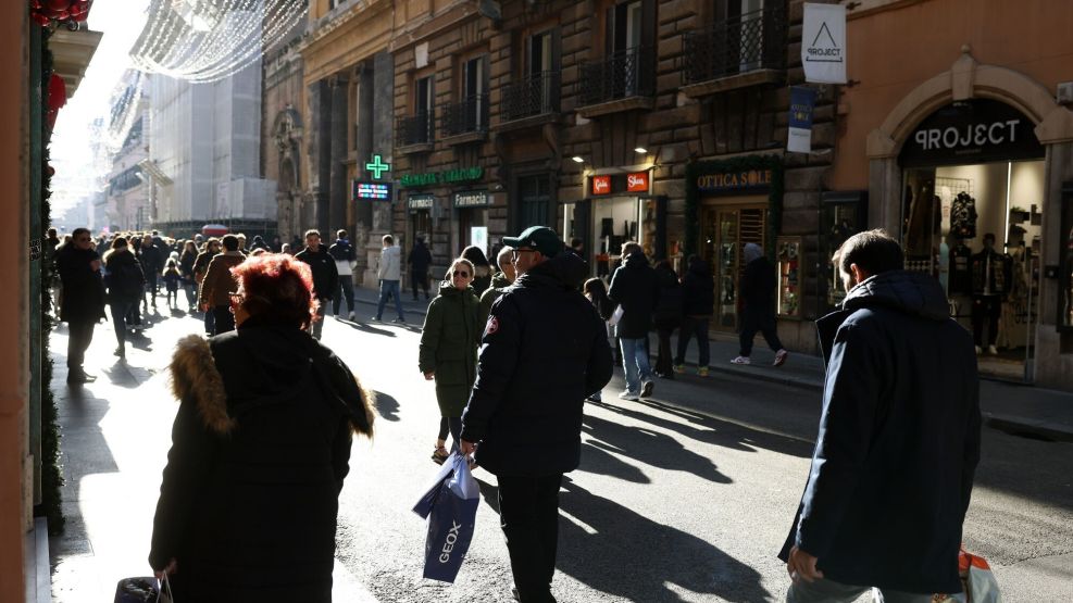 First Day of Winter Sales Shopping in Italy