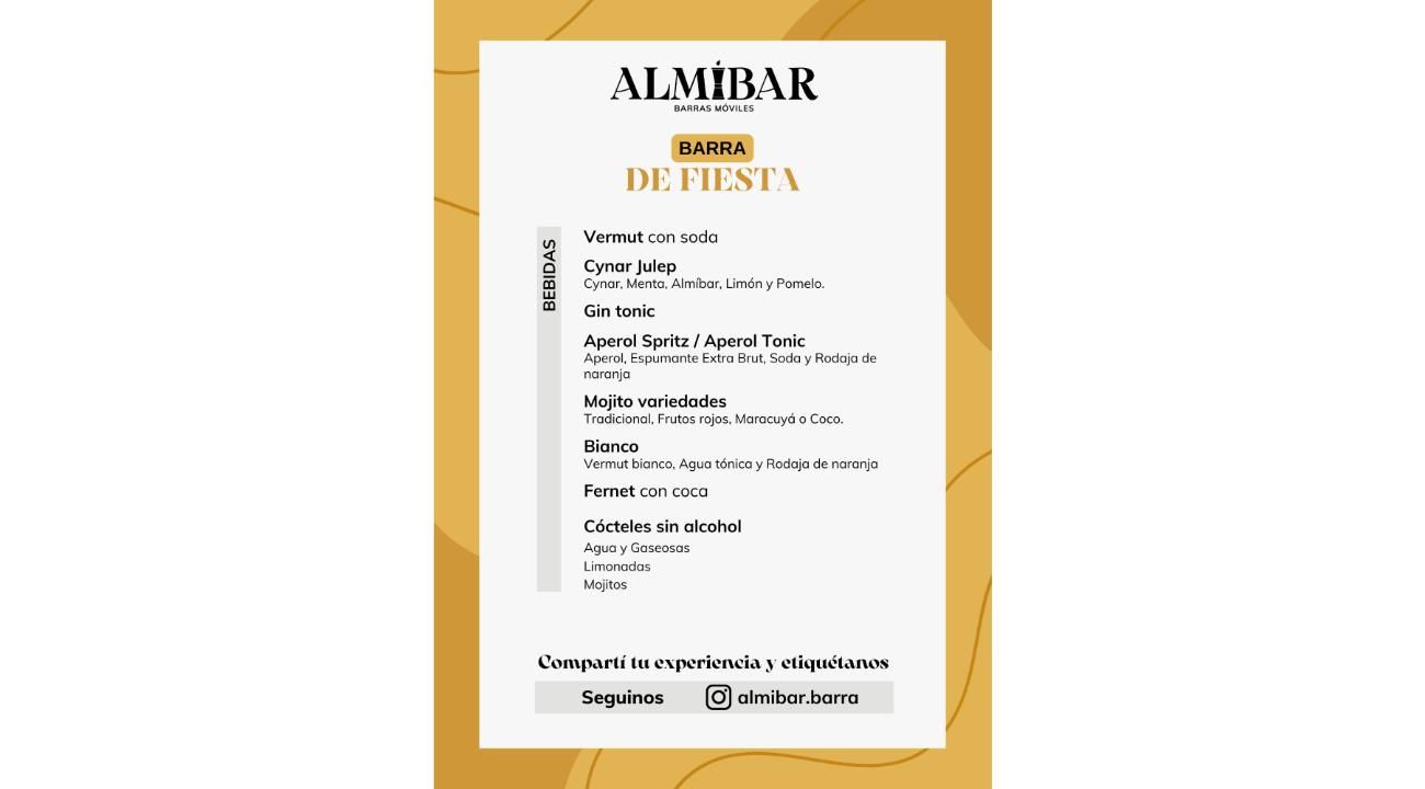 Cartas de Tragos y Barras Móviles Renovadas para Tu Evento Perfecto