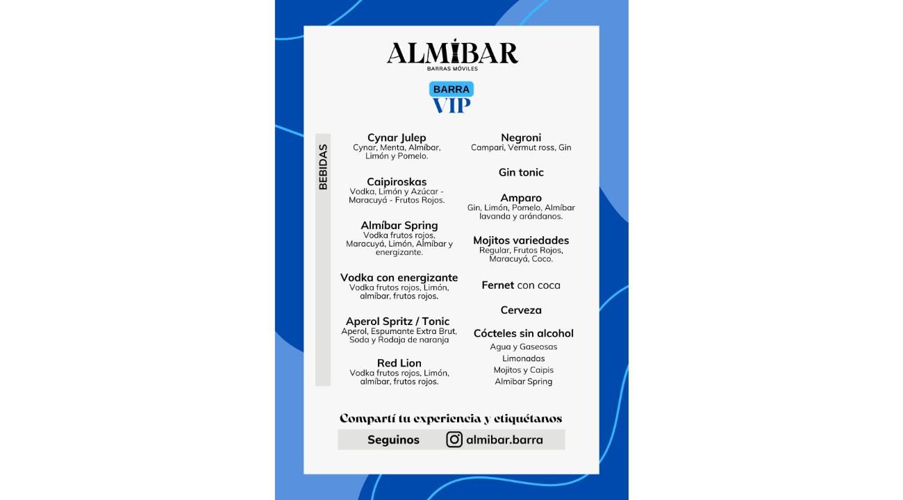 Cartas de Tragos y Barras Móviles Renovadas para Tu Evento Perfecto