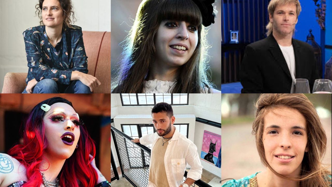 Agustina Macri, Florencia Kirchner, Benjamín Amadeo, Tani Fernández, Tomás Redrado y Florencia Domínguez | Foto:Cedoc