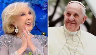 Mirtha Legrand y el Papa Francisco
