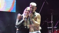 Wanda Nara cantó con L-Gante "Amor verdadero remix" en Escobar este viernes 7 de marzo