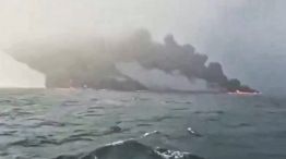 Colision un petrolero y un carguero en el Mar del Norte