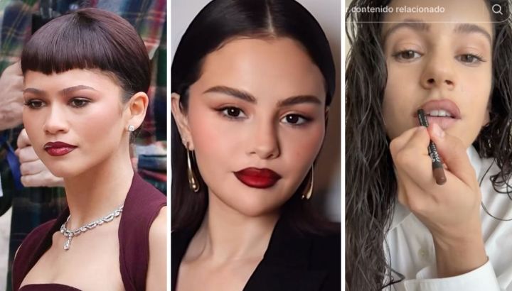 De Zendaya a Selena Gómez y Rosalía, los cherry cola lips, la nueva tendencia de maquillaje