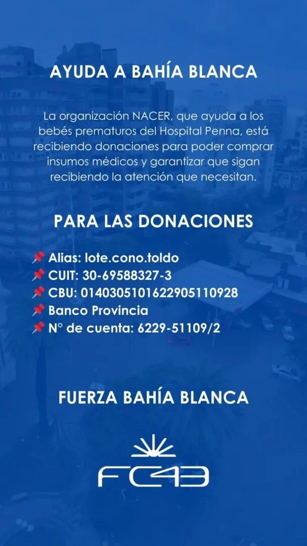 Colapinto donaciones