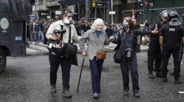 La marcha de los jubilados con los hinchas, la protesta en el Congreso 20250312  