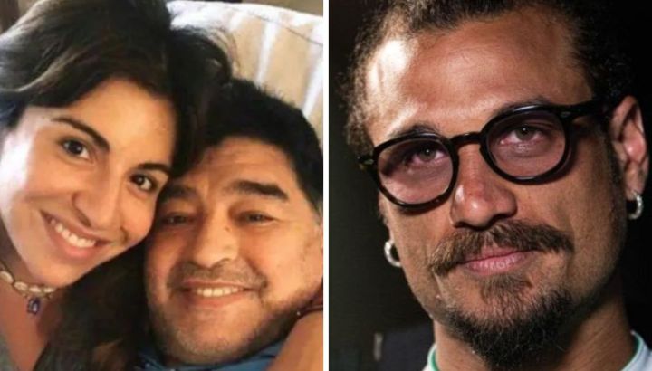 La foto de Daniel Osvaldo acompañando a Gianinna Maradona en el juicio por la muerte de Diego Maradona