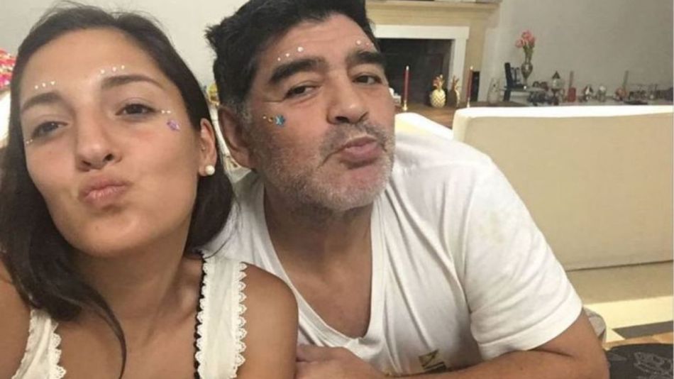 Jana y Diego Maradona 