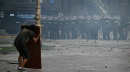 La marcha de los jubilados con los hinchas, la protesta en el Congreso 20250312