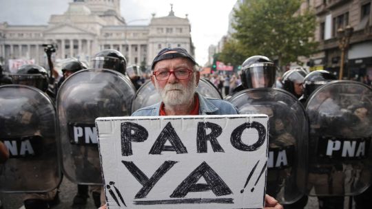  La marcha de los jubilados con los hinchas, la protesta en el Congreso 20250312