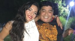 Jana Maradona y Diego Maradona