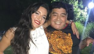 Jana Maradona y Diego Maradona