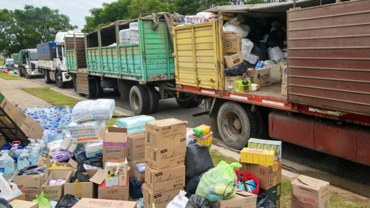 Córdoba envió más de 60 mil kilos de donaciones a Bahía Blanca tras el temporal