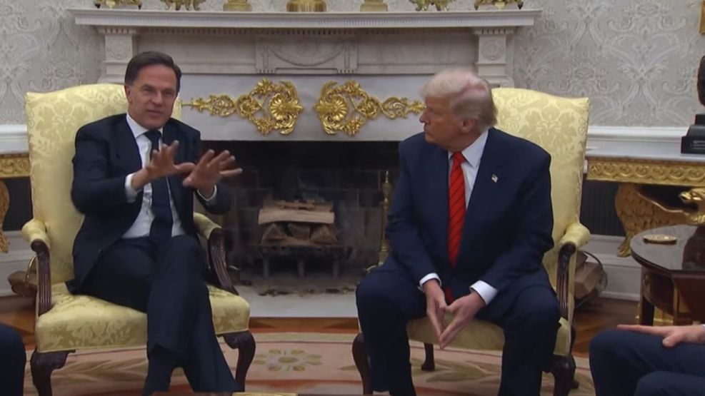 Donald Trump y el secretario general de la OTAN, Mark Rutte en la Casa Blanca