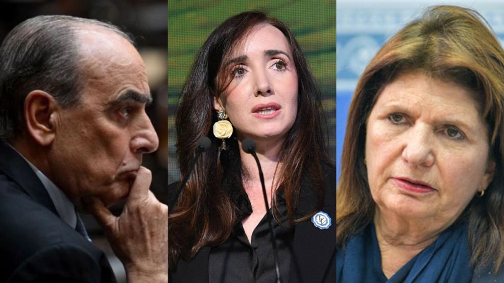 Guillermo Francos, Victoria Villarruel y Patricia Bullrich