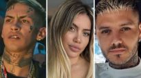 L-Gante, Wanda Nara y Mauro Icardi