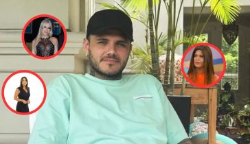 Mauro Icardi, Elba Marcovecchio, Lara Piro y Guadalupe Guerrero