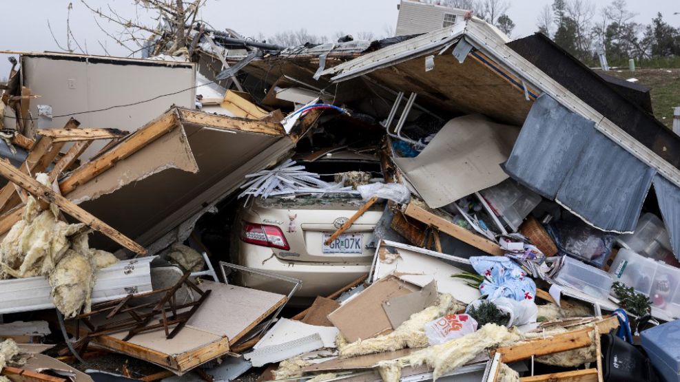 Poplar Bluff, al sur de Missouri, devastada por los tornados.