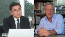 El primer pase entre Marcelo Longobardi y Jorge Fontevecchia