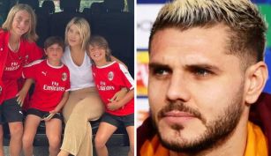 Wanda Nara, Valentino, Constantino y Benedicto López - Mauro Icardi