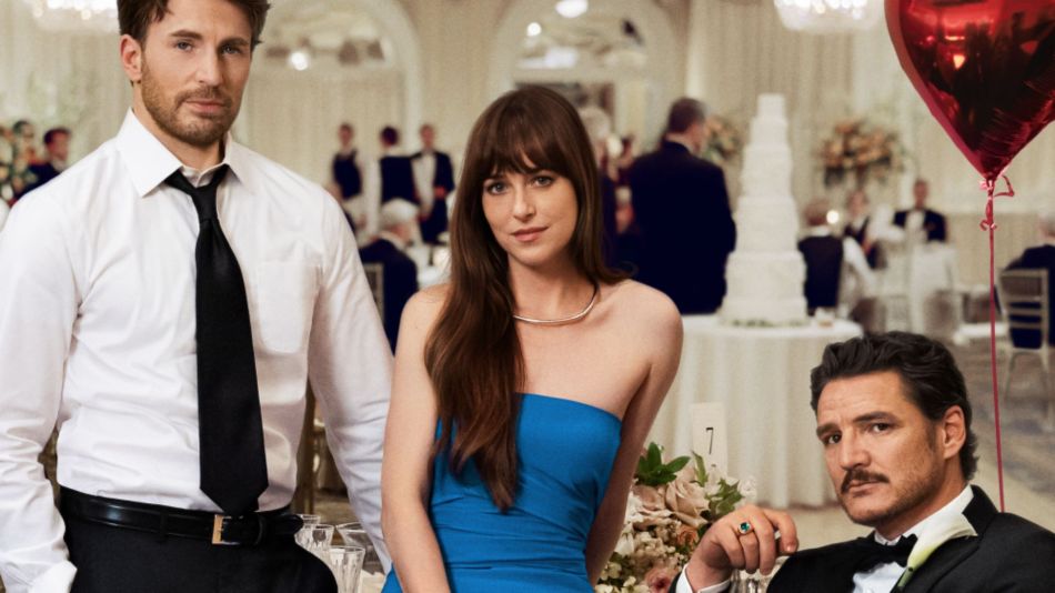 Pedro Pascal, Dakota Johnson y Chris Evans