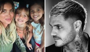 Wanda Nara, Francesca, Isabella y Mauro Icardi
