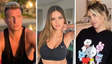 Maxi López, la China Suárez y Wanda Nara