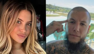 Wanda Nara y Alex Caniggia