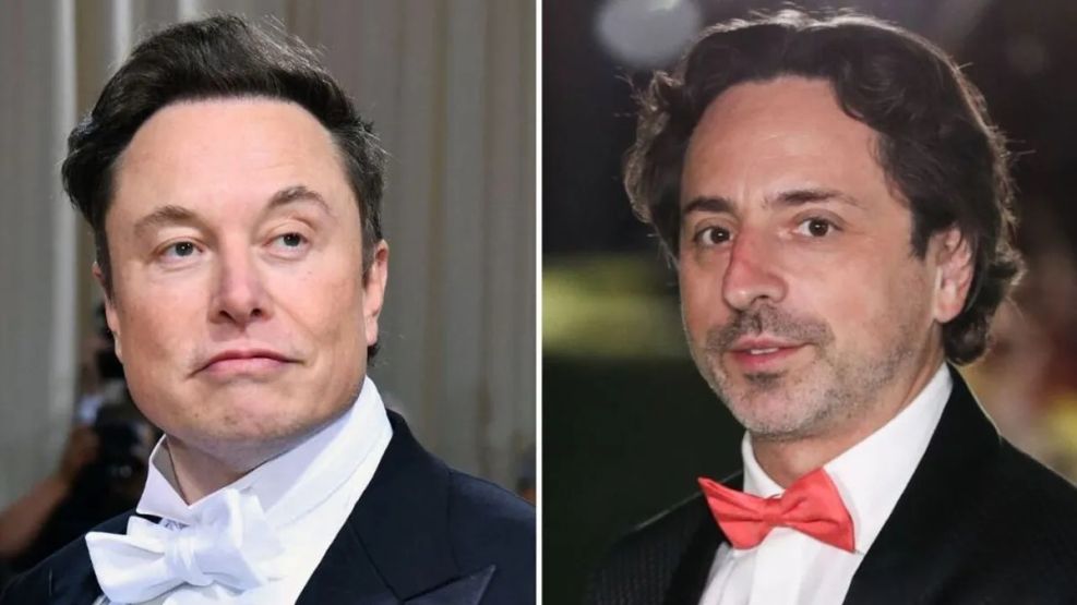 Elon Musk y Sergey Brin.