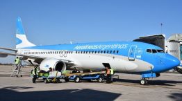 Avión aerolíneas Argentinas en Córdoba