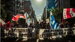 Hinchas en las calles