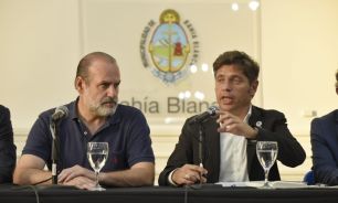 Axel Kicillof y el intendente de Bahía Blanca