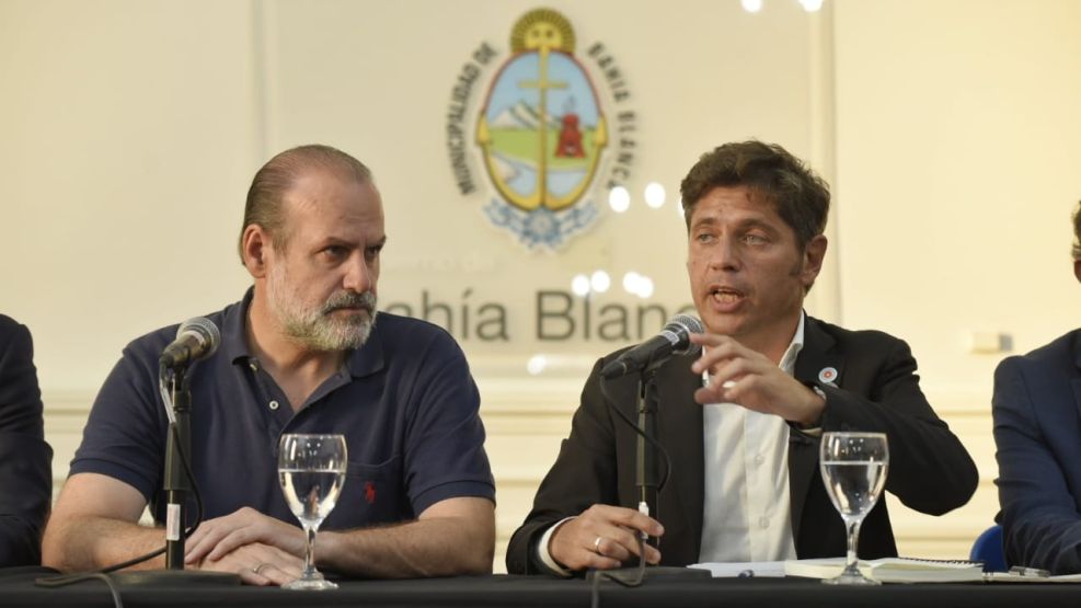 Axel Kicillof y el intendente de Bahía Blanca