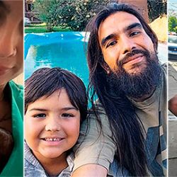 Luciana Marrero, Lucas Bruna (con su hijo Salvador) y Nicolás Álvarez se pusieron el traje de héroes y salvaron muchas vidas. | Foto:Cedoc
