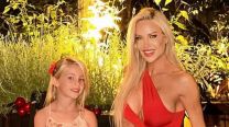 Strapples y transparencias, el jugado look de Luciana Salazar para el cumpleaños de Matilda
