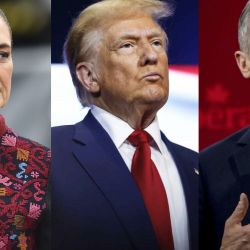 Sheinbaum, Trump y Carney | Foto:CEDOC