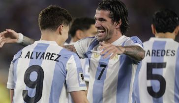 Julián Álvarez y Rodrigo De Paul