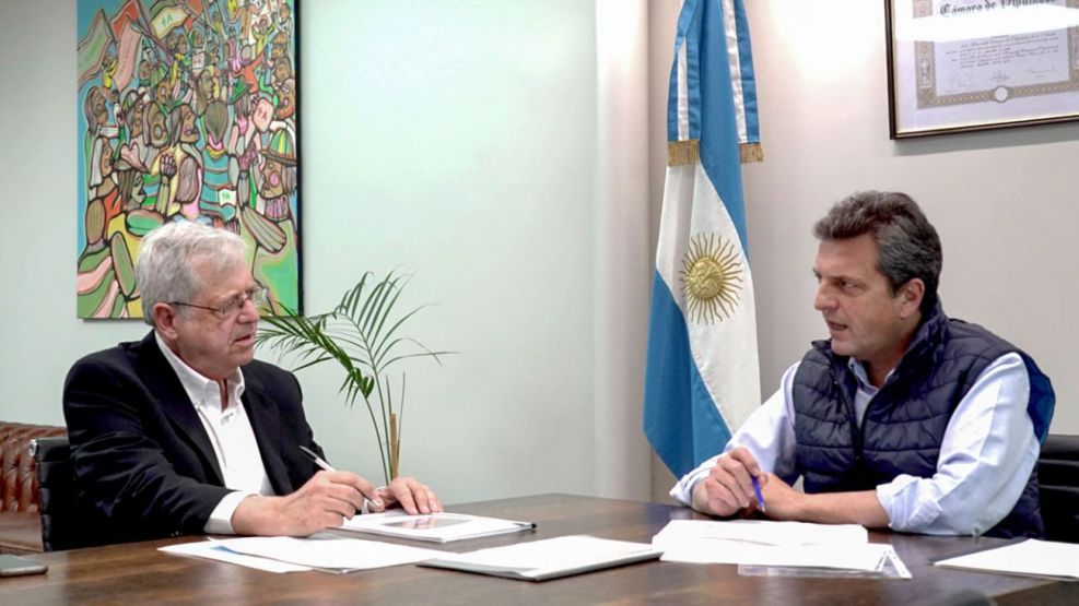 Gabriel Rubinstein y Sergio Massa