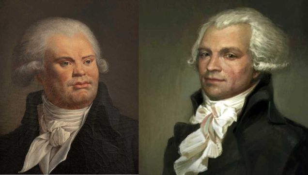 George Jacques Danton y Maximilien Robespierre 20250328