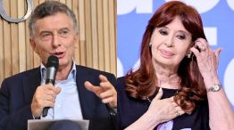 Los expresidentes Mauricio Macri y Cristina Kirchner