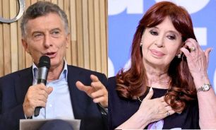Los expresidentes Mauricio Macri y Cristina Kirchner