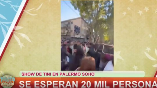 Incidentes en la espera por ingresa al show de Tini Stoessel en Palermo