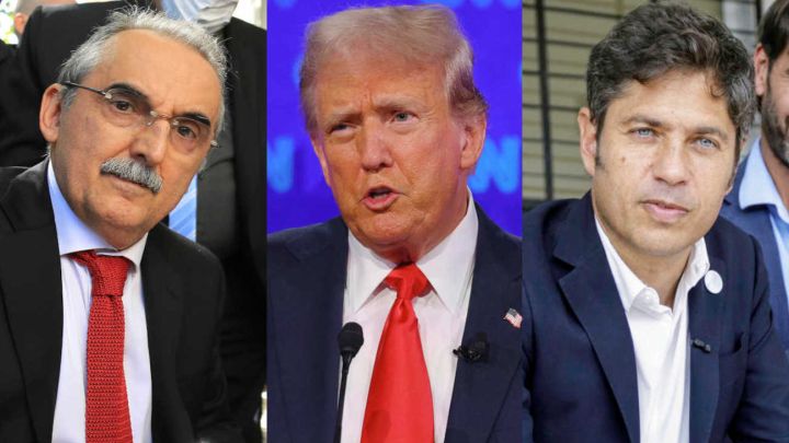 Guillermo Moreno, Donald Trump y Axel Kicillof.