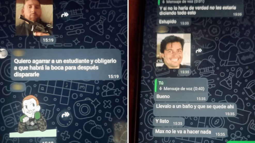 Captura Chat Jóvenes que planearon masacre en escuela 3