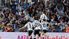 Público argentino en el Monumental