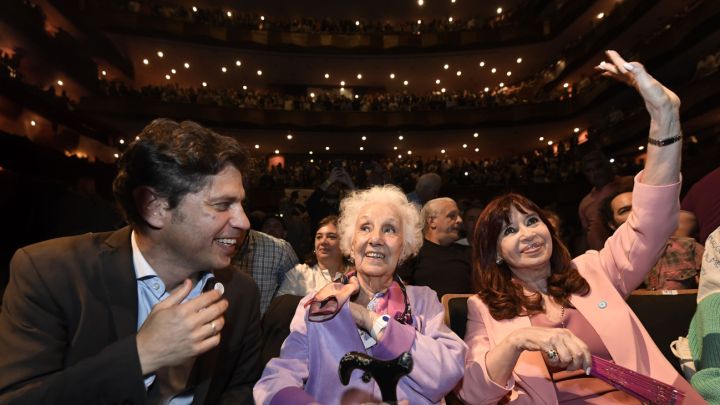 Cristina Kirchner y Axel Kicillof en uno de los últimos actos que compartieron juntos, en La Plata.