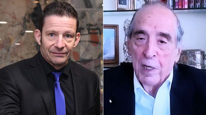 Economistas Diego Giacomini y Ricardo Arriazu.