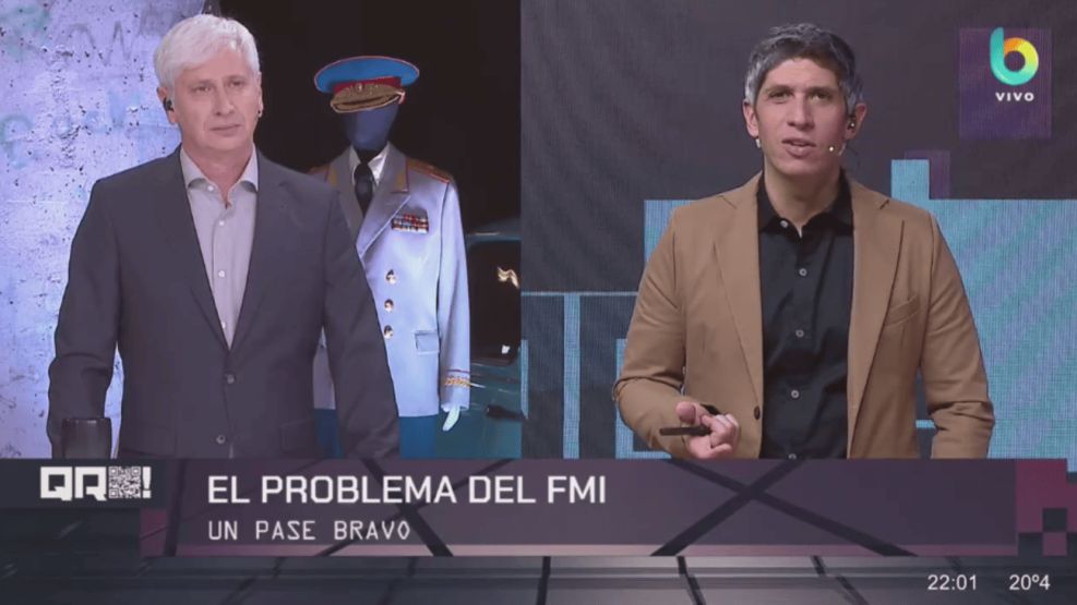 El pase entre "Comunistas" y "QR" en Bravo TV
