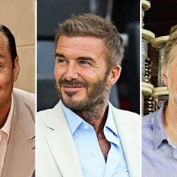 Jude Law, David Beckham y Horacio Cabak | Foto:Cedoc