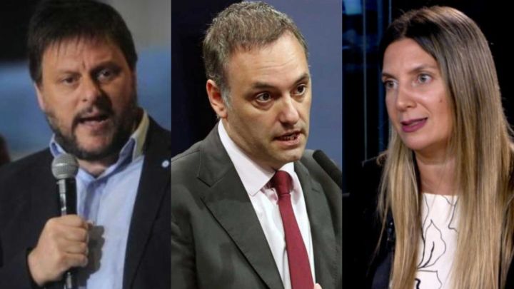 Leandro Santoro, Manuel Adorni y Silvia Lospennato